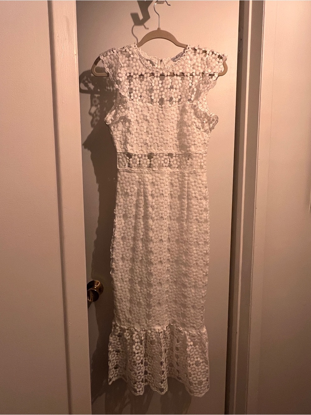 Petal & Pup White Floral Lace Midi Dress - Picture 4 of 4